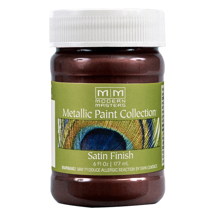 MODERN MASTERS Metallic Paint, WaterBase, Black Cherry, 6 oz ME704